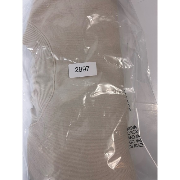 ALO YOGA Renown Crew Neck Pullover Bone - Small sweater sweatshirt cream - Picture 10 of 10